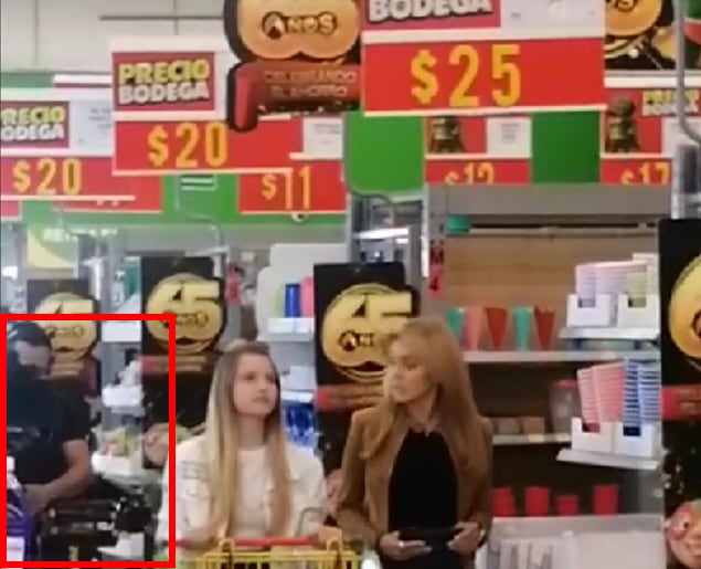 Anquelique Boyer en el súper