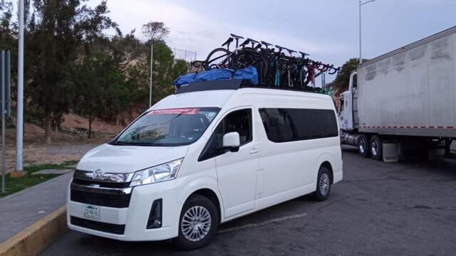 Camioneta que fue robada con las bicis