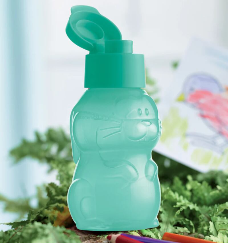 Vaso de conejo en Tupperware