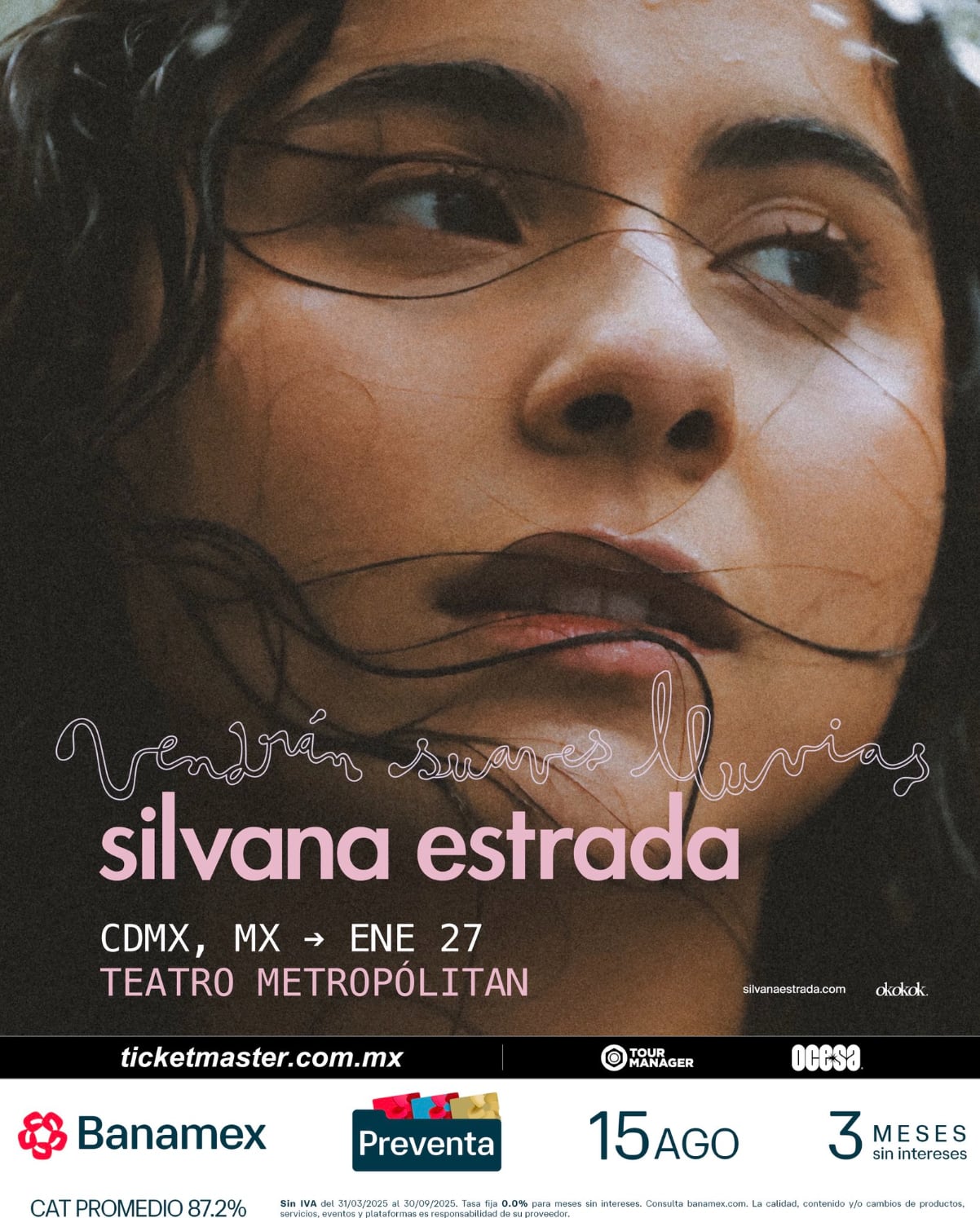 Fecha para el concierto de Silvana Estrada en Teatro Metropólitan
