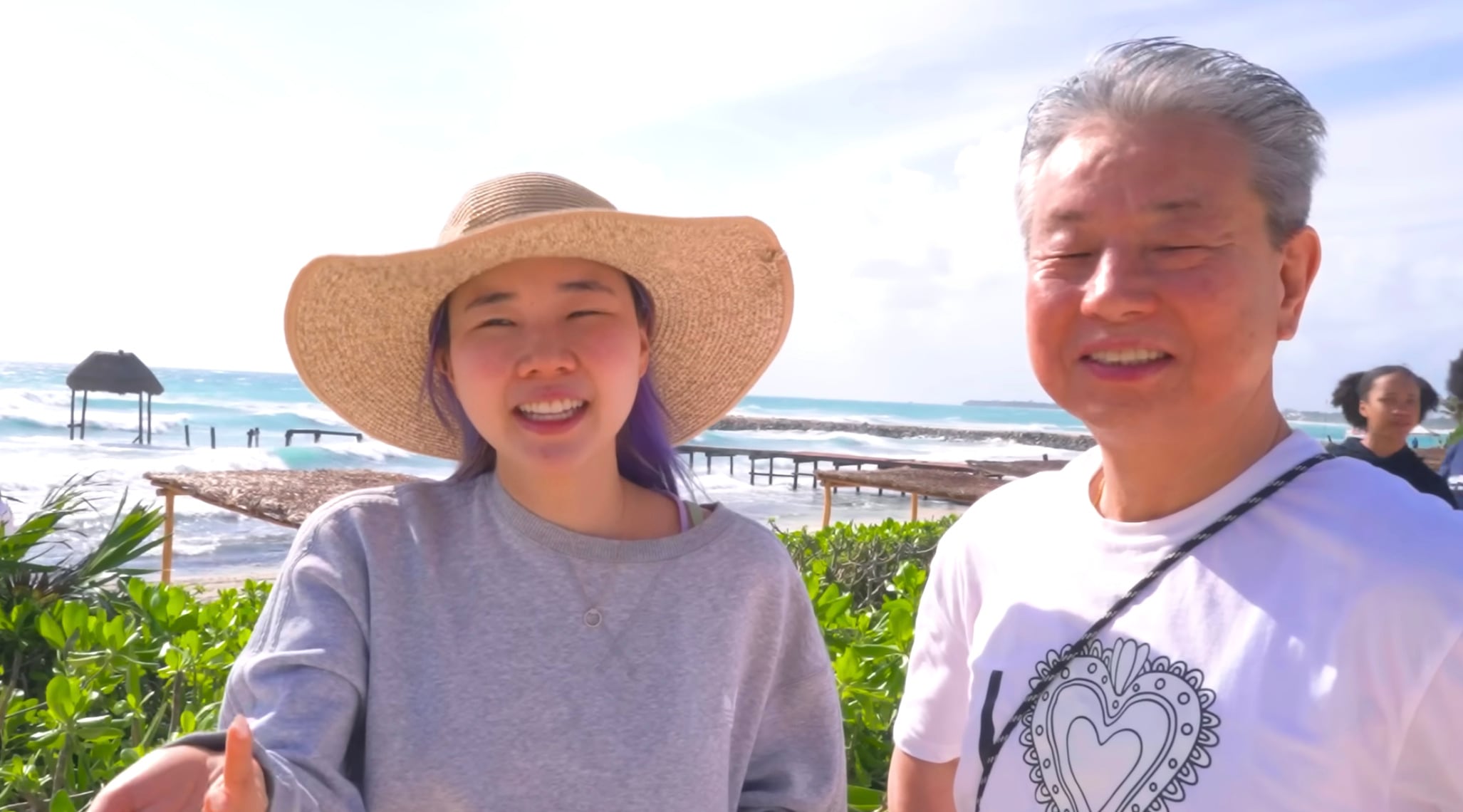 Chingu Amiga y su papá en Cancún