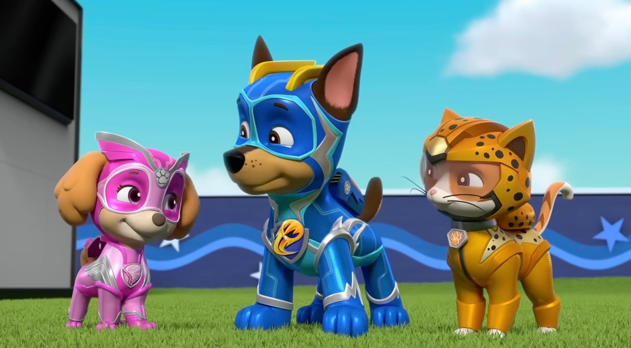 Mighty Pups y Paw Patrol por Día Mundial del Parkour