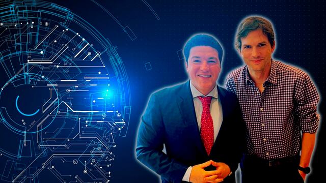 Samuel García y Ashton Kutcher compartieron un momento en conferencia sobre tecnología.