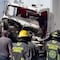 Accidente en autopista México-Puebla; hombre queda prensado en camión tras choque en San Felipe Hueyotlipan