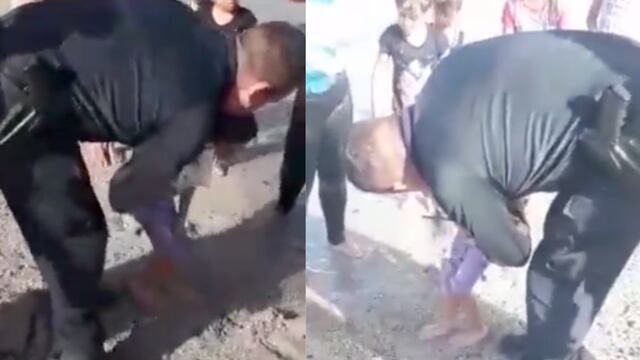 Policías de Sonora rescatan a menor de ahogarse
