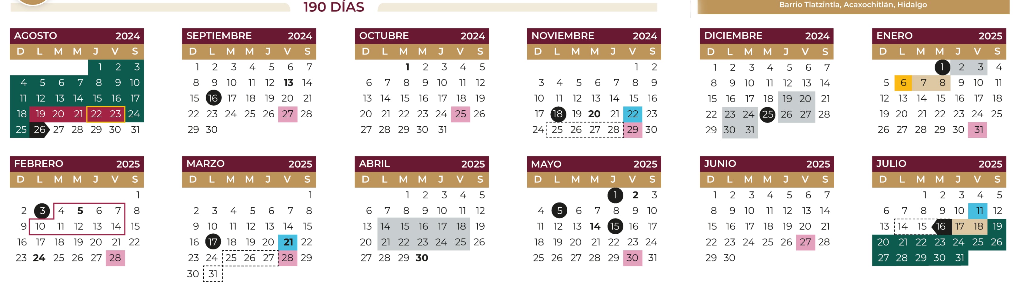 Regreso a clases 2025 sep enero: Calendario escolar