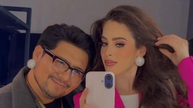 Director de Miss Universo México, George Santos, y Fátima Bosch