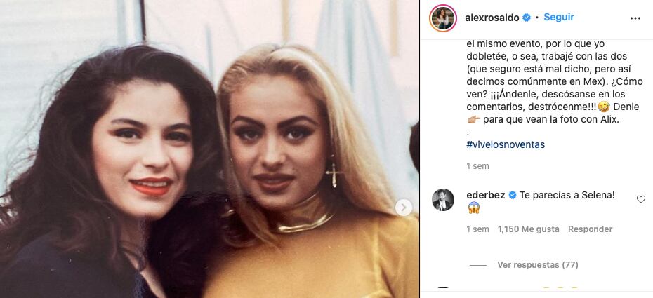 Eugenio Derbez asegura que Alessandra Rosaldo es “igualita” a Selena Quintanilla
