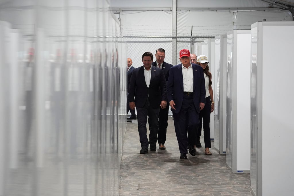 Donald Trump inauguró Alligator Alcatraz