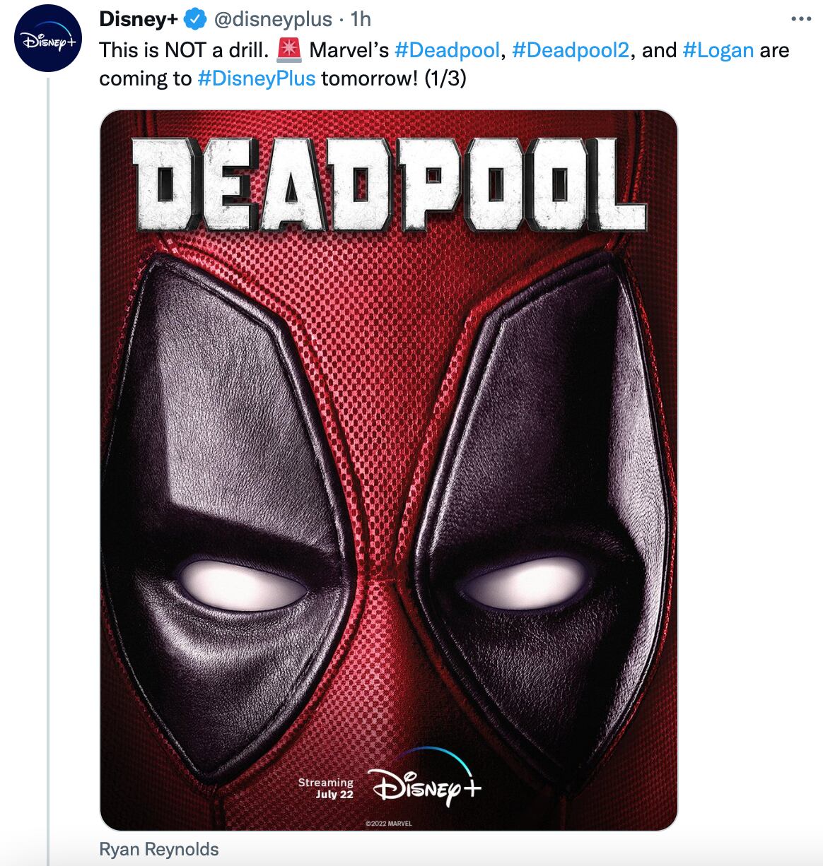 Deadpool, Deadpool 2 y Logan llegan a Disney+