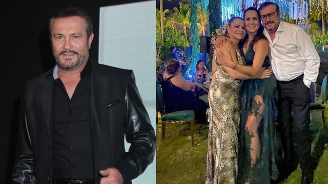 Arturo Peniche y su familia.