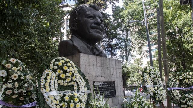 Escultura que recuerda a Luis Donaldo Colosio
