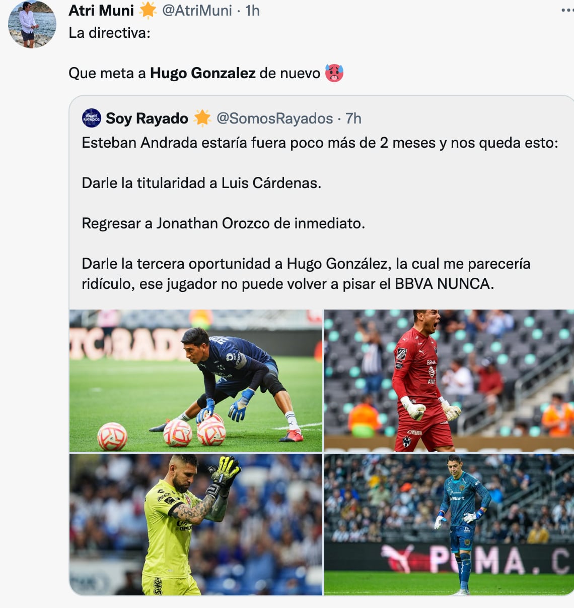 Críticas contra Hugo González