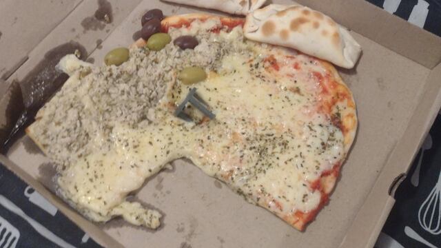 Pizza incompleta