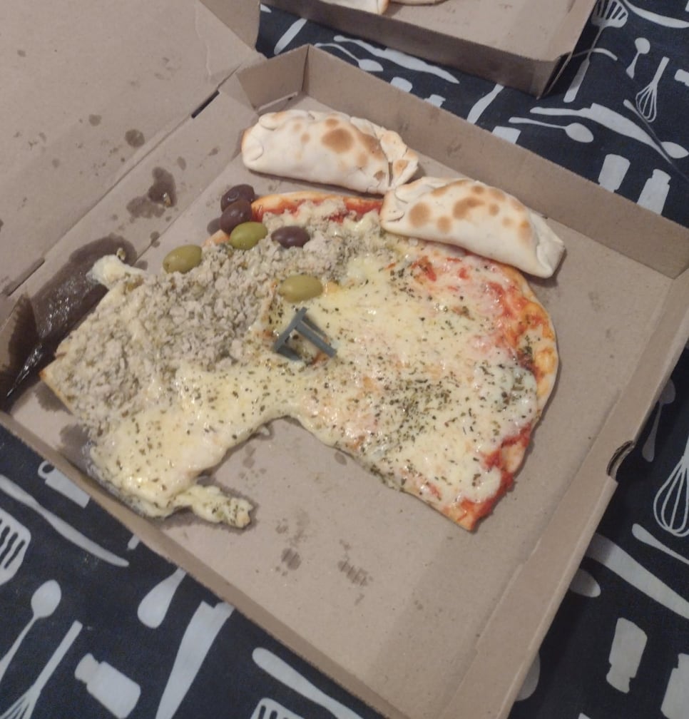 Pizza incompleta