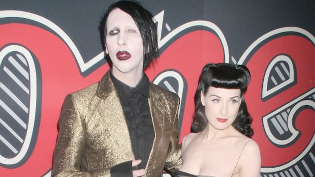 Dita von Teese y Marilyn Manson