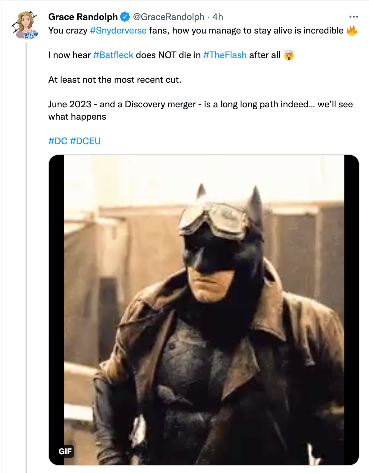 Grace Randolph sobre The Flash