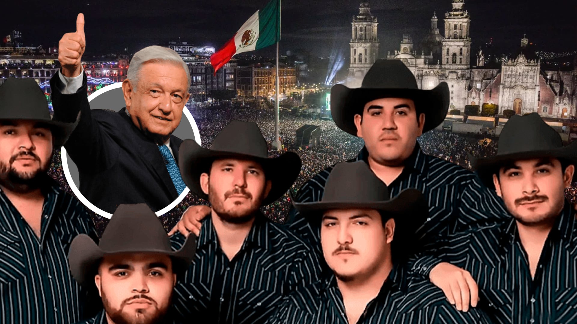 AMLO confirma concierto de Grupo Frontera en el Zócalo por el Grito de Independencia