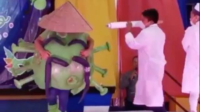 La botarga de coronavirus.