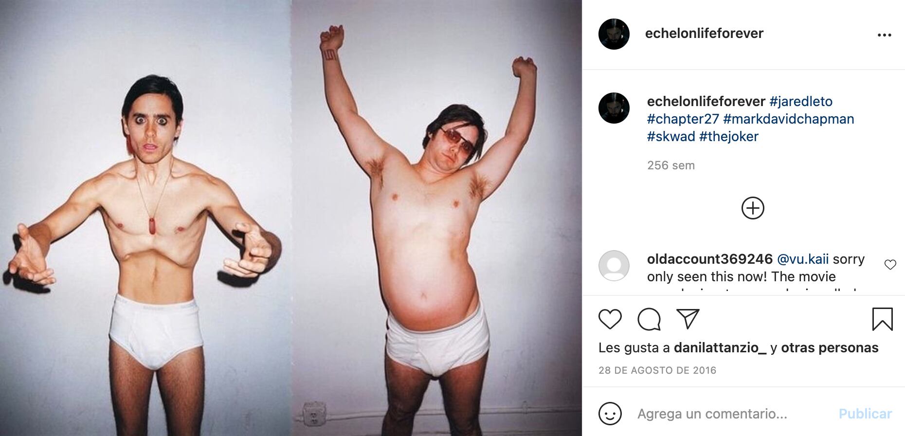 Cambios físicos de Jared Leto