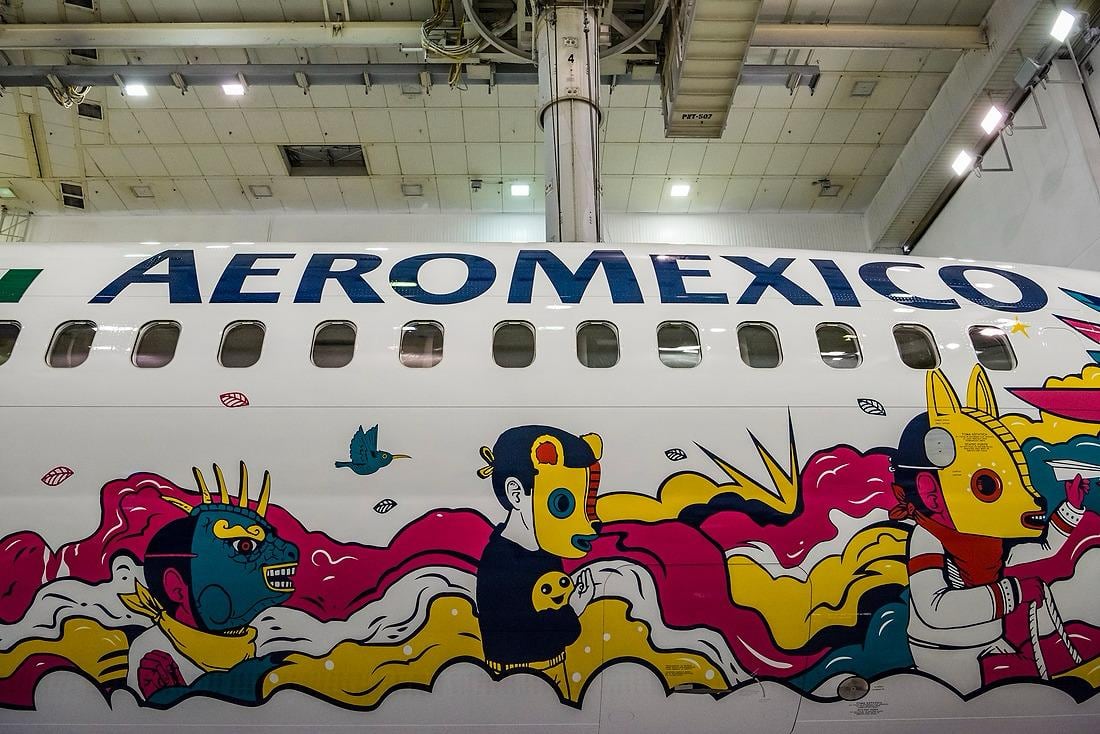 Fuselaje del nuevo Boeing 737MAX-9 de Aeroméxico