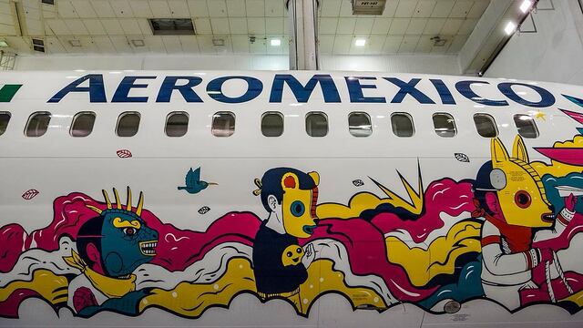 Fuselaje del nuevo Boeing 737MAX-9 de Aeroméxico