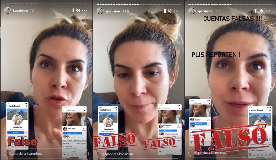 Karla Panini denuncia robo de identidad