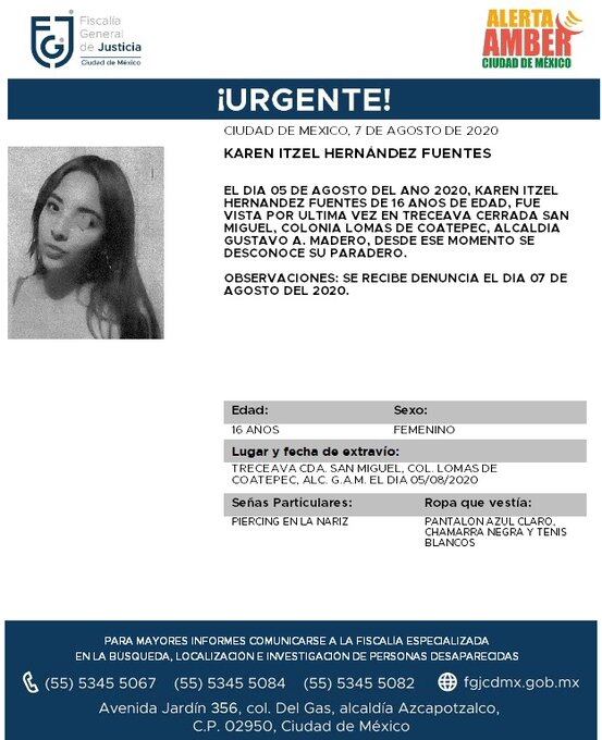 Ficha de búsqueda de Karen