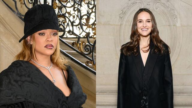 Rihanna y Natalie Portman en Fashion Week 2024