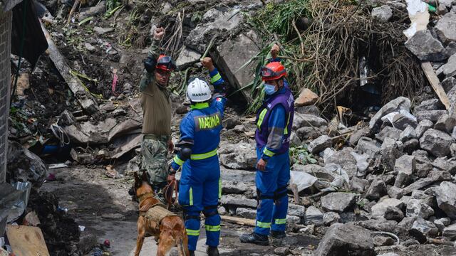 Derrumbe en el Cerro del Chiquihuite