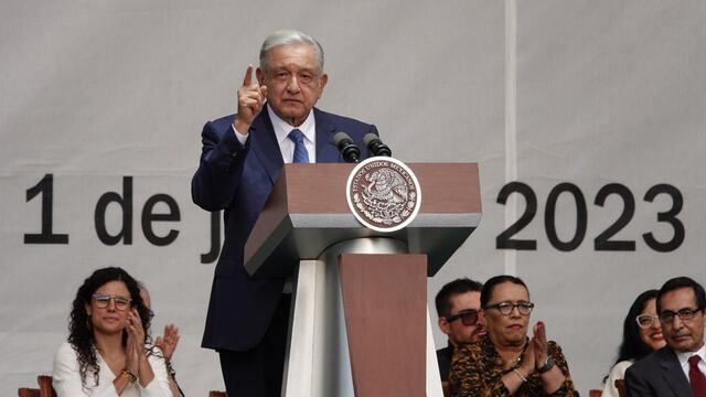 Andrés Manuel López Obrador, presidente de México, encabezó el Festejo por los 5 años del Triunfo Democrático para la Transformación de México realizado en el Zócalo capitalino