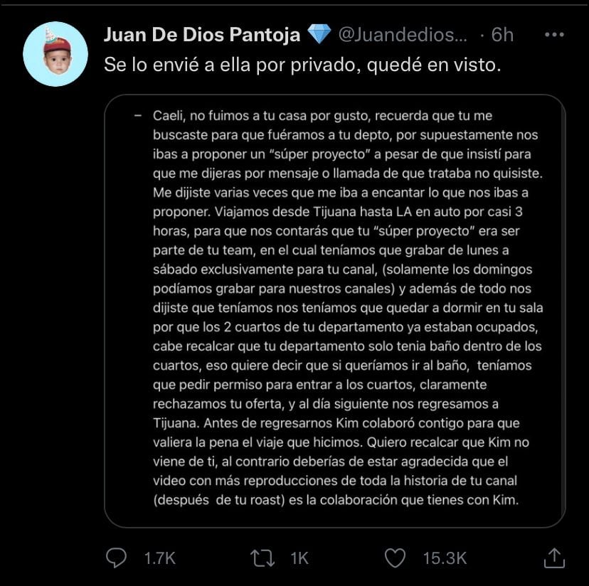 Tweet JD Pantoja
