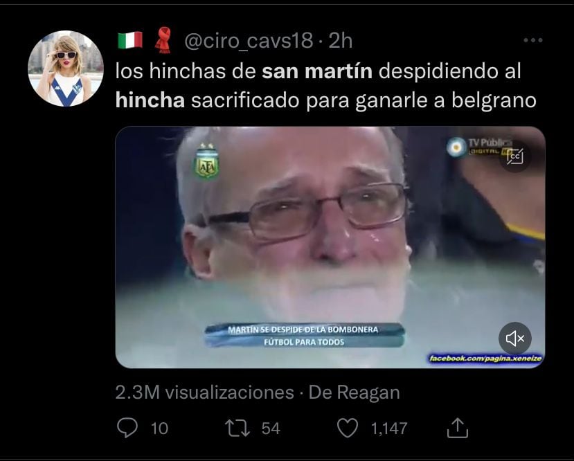 Fans se burlaron de la tragedia en el San Martín vs Belgrano.