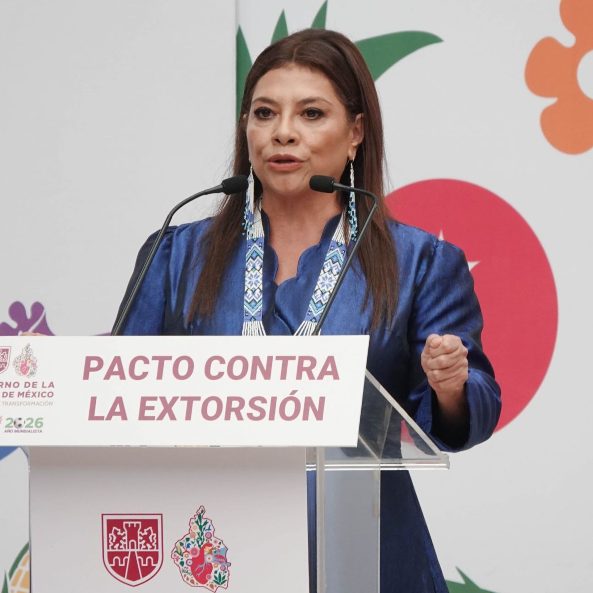 Clara Brugada impulsa pacto contra extorsión en CDMX con delito de coerción