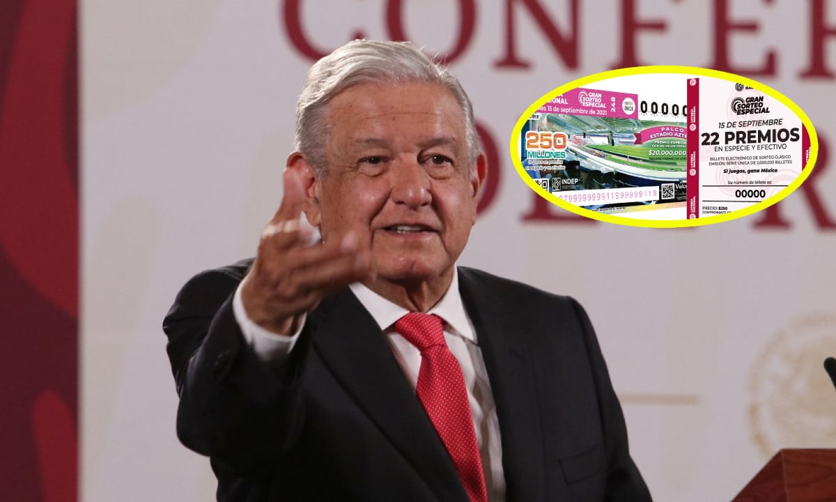 AMLO y el sorteo del 15 de Septiembre