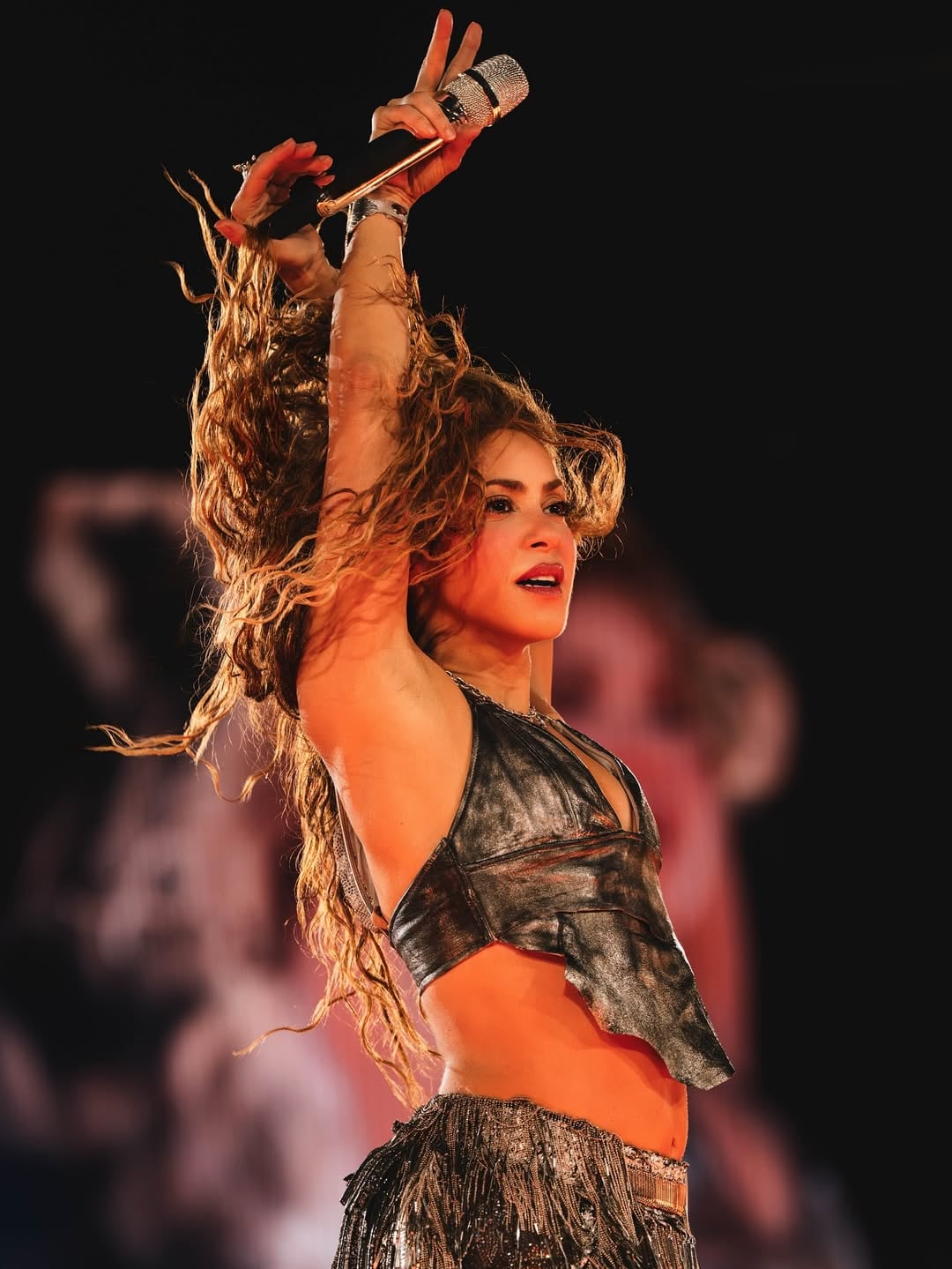 Shakira en concierto con Danna Paola