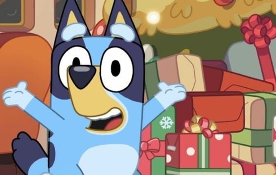 Bluey navideña