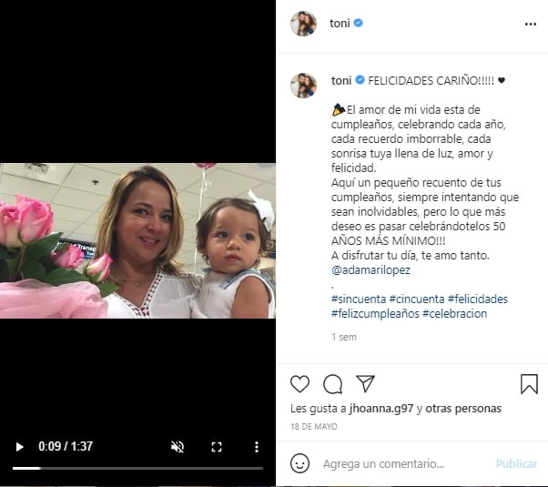 Post de Toni Costa en Instagram.