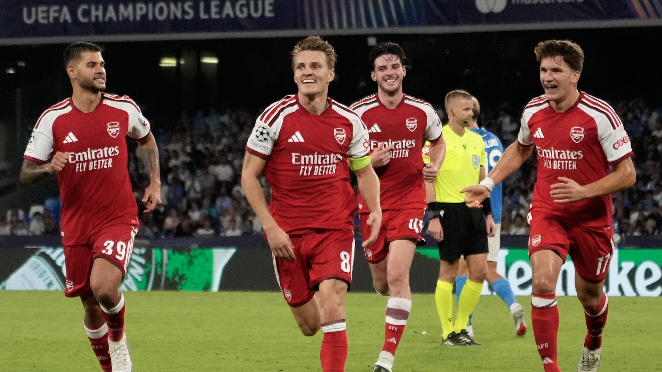 Arsenal se estrena con victoria ante Napoli en la Champions League