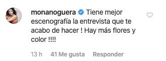 Mónica Noguera comentario Memo del Bosque