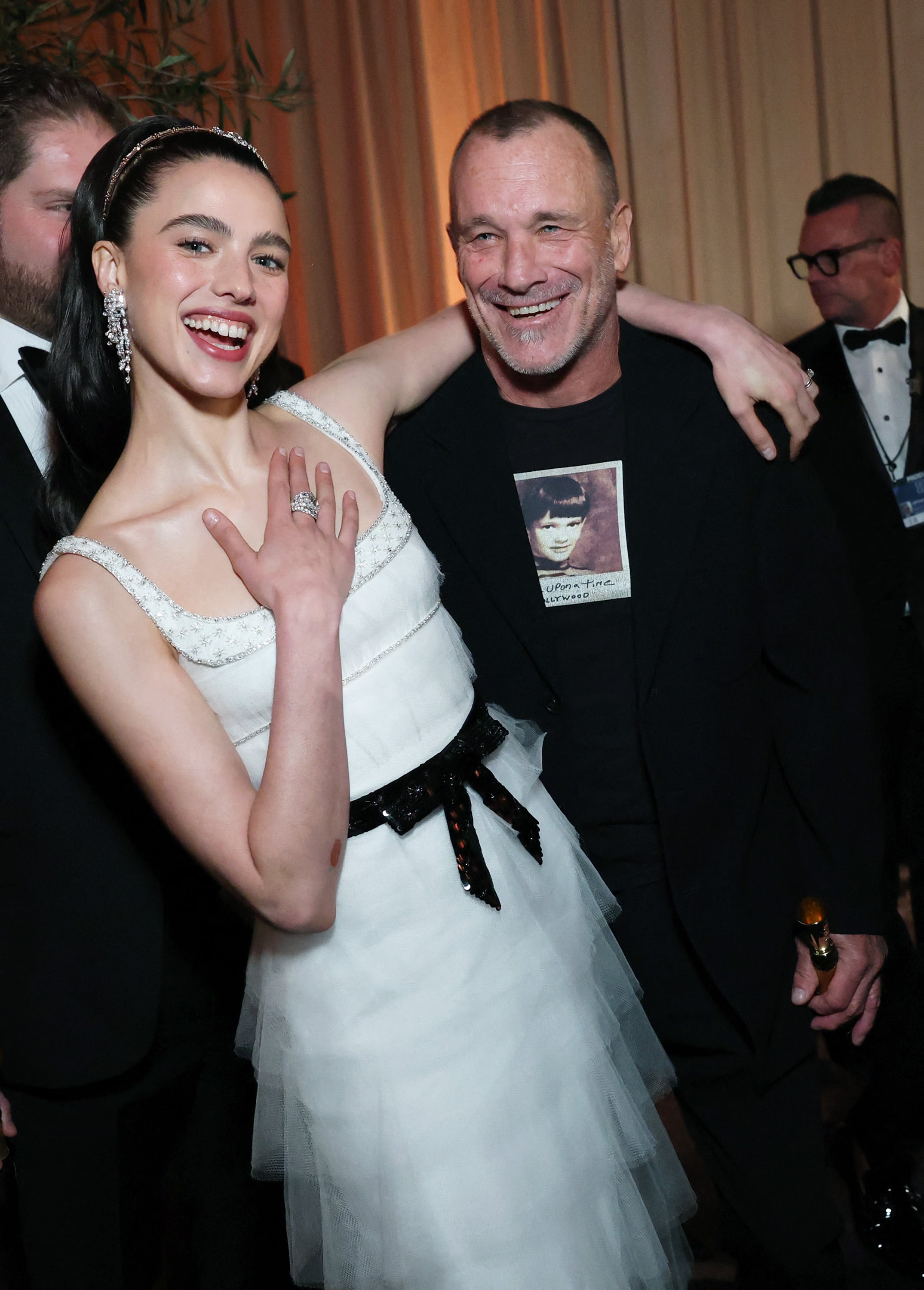 Margaret Qualley y su padre Paul Qualley