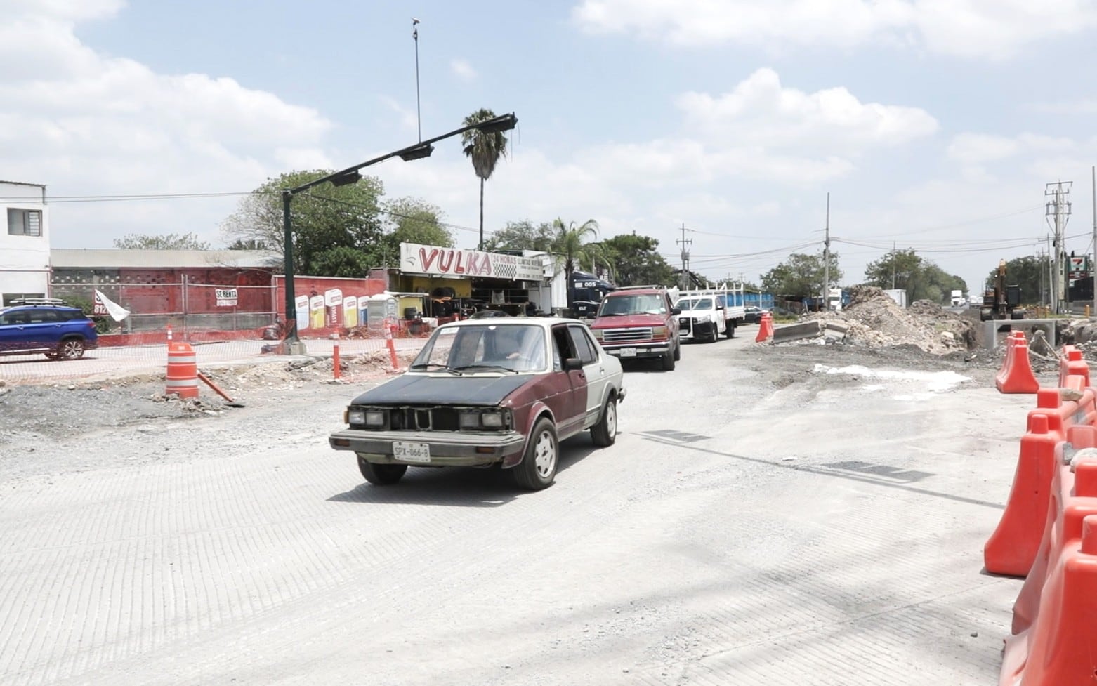 Avanzan obras del Triángulo Vial Norte en Escobedo; habilitan carretera a Colombia