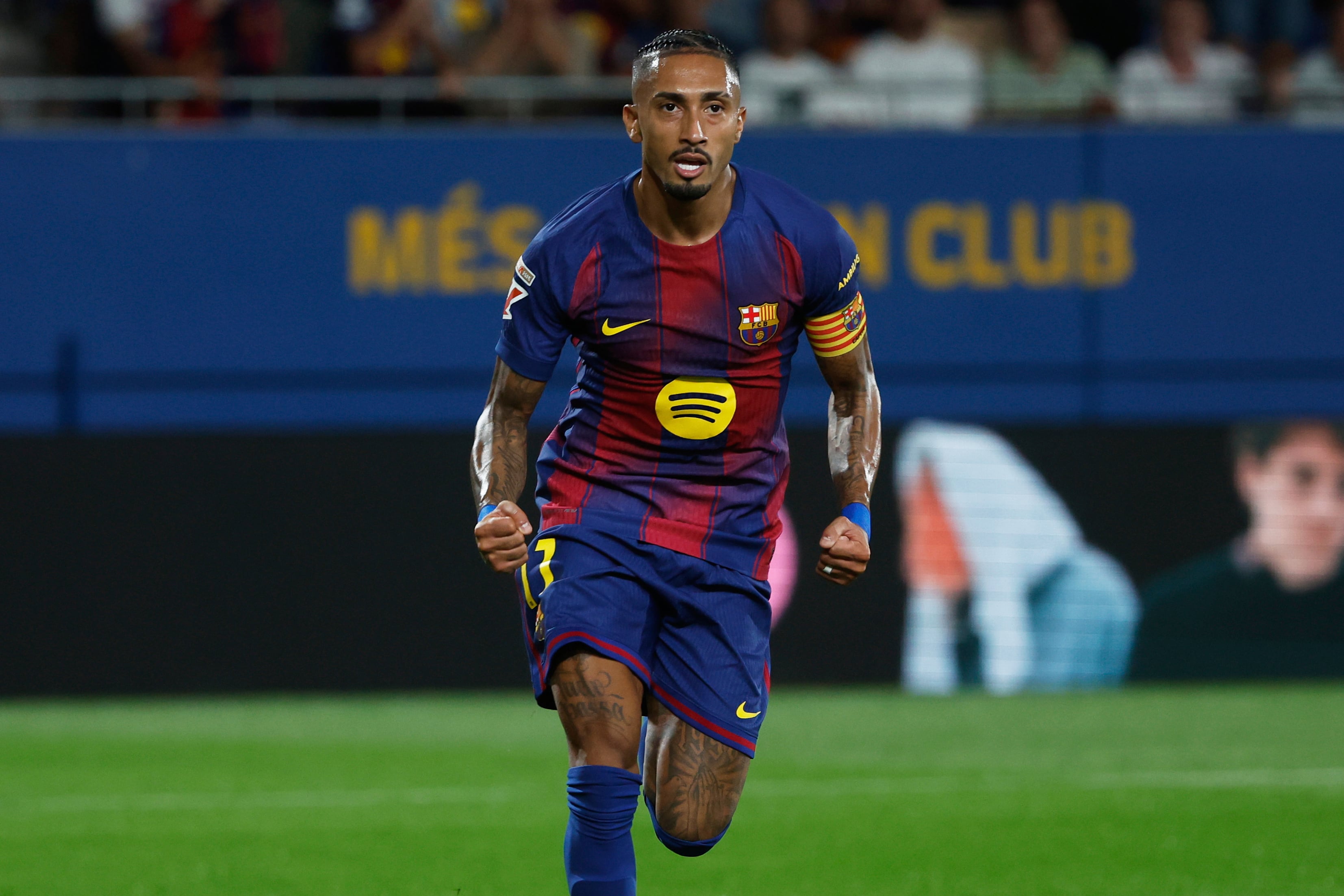 Raphinha con el FC Barcelona.