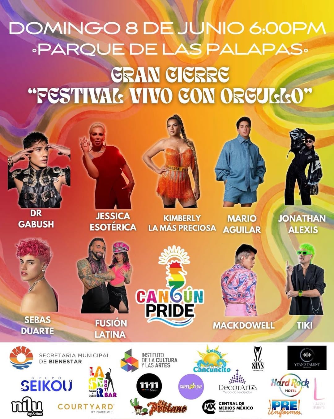 Cartel 8 de junio 2025 Festival Vivo con Orgullo Vol 2