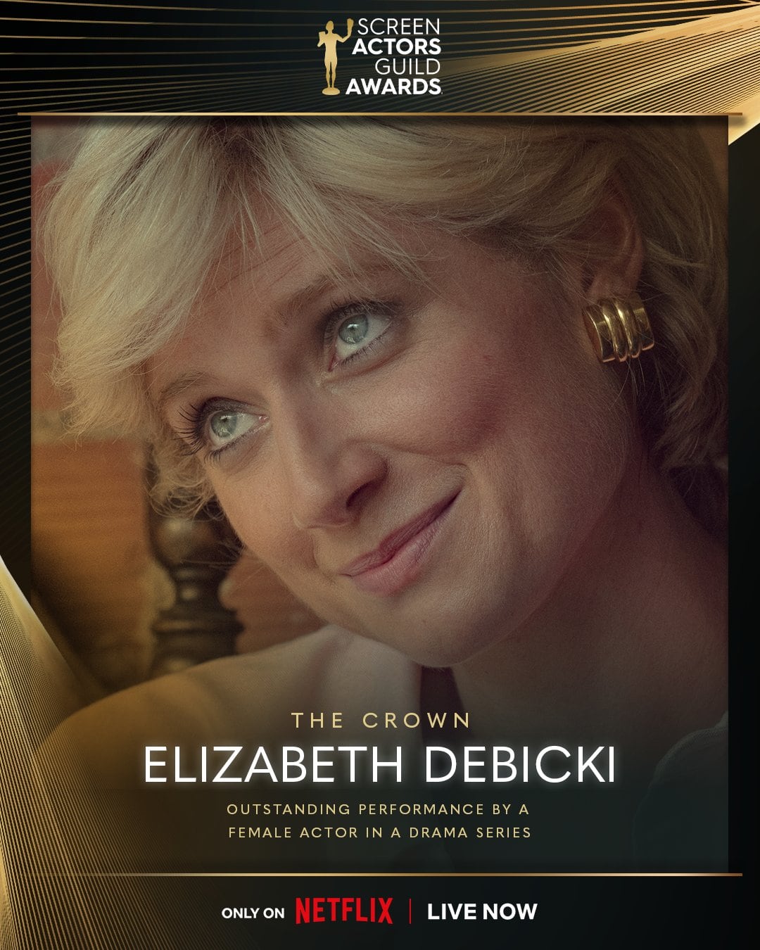 Elizabeth Debicki gana a Mejor Actriz en una Serie de Drama en los SAG Awards 2024