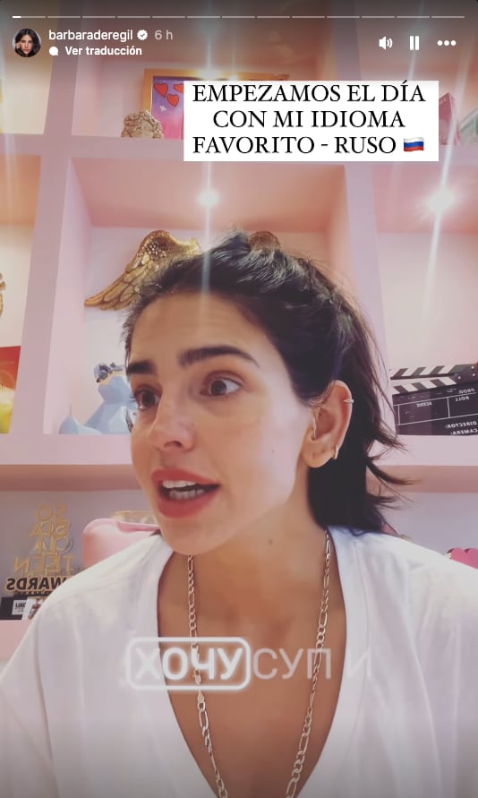 Bárbara de Regil hablando en ruso presume su idioma favorito y no tardan en funarla
