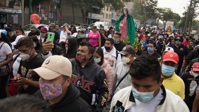 Peregrinación por el Día de la Virgen de Guadalupe