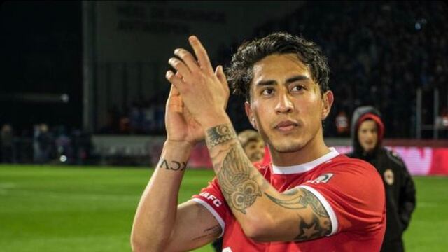 Govea en un partido con el Zulte Waregem