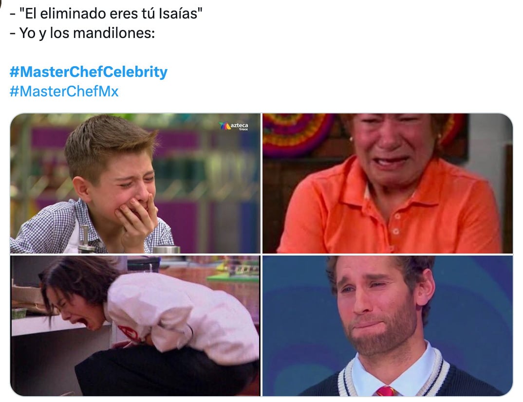 Memes de la eliminación de Chef en proceso de MasterChef Celebrity 2025