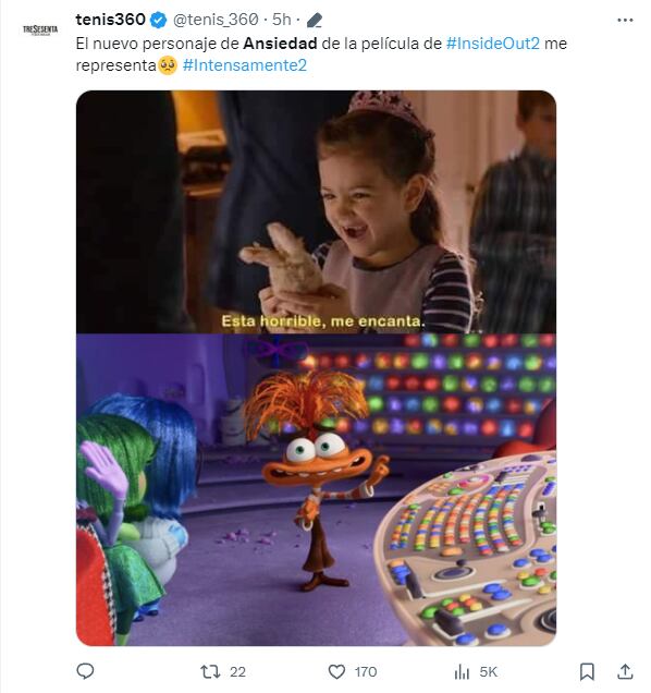 Memes de Ansiedad, la nueva emoción de Riley en Intensamente 2